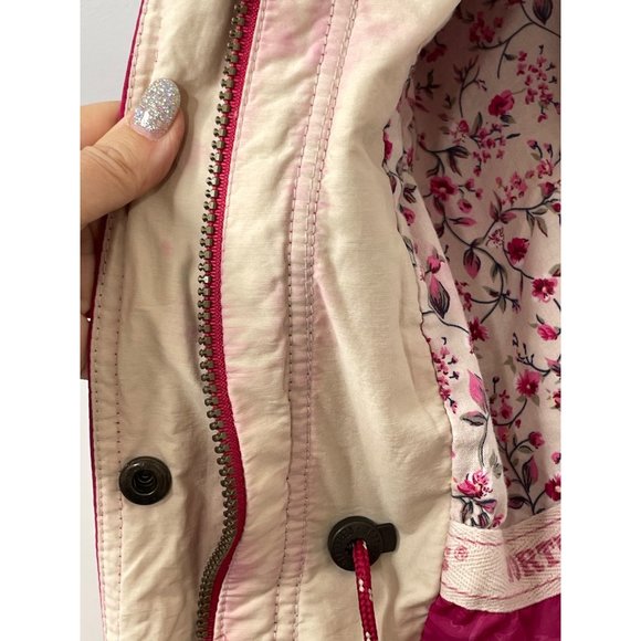 Northern Reflections Vintage Women’s Jacket S Hot Pink Hood Zip Snaps Pockets - Picture 15 of 16